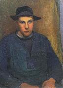 Wladyslaw slewinski Young fisherman from Doelan oil